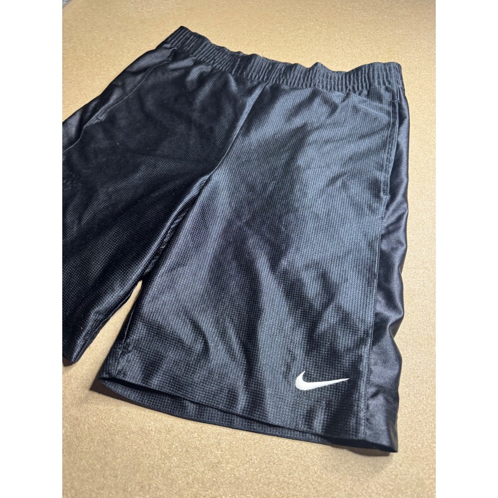 Nike Basketball Shorts Mens Small Black Mesh Athletic Gym Swoosh Logo vtg